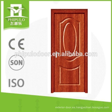 Puerta de madera de MDF PVC de estilo único diseño popular